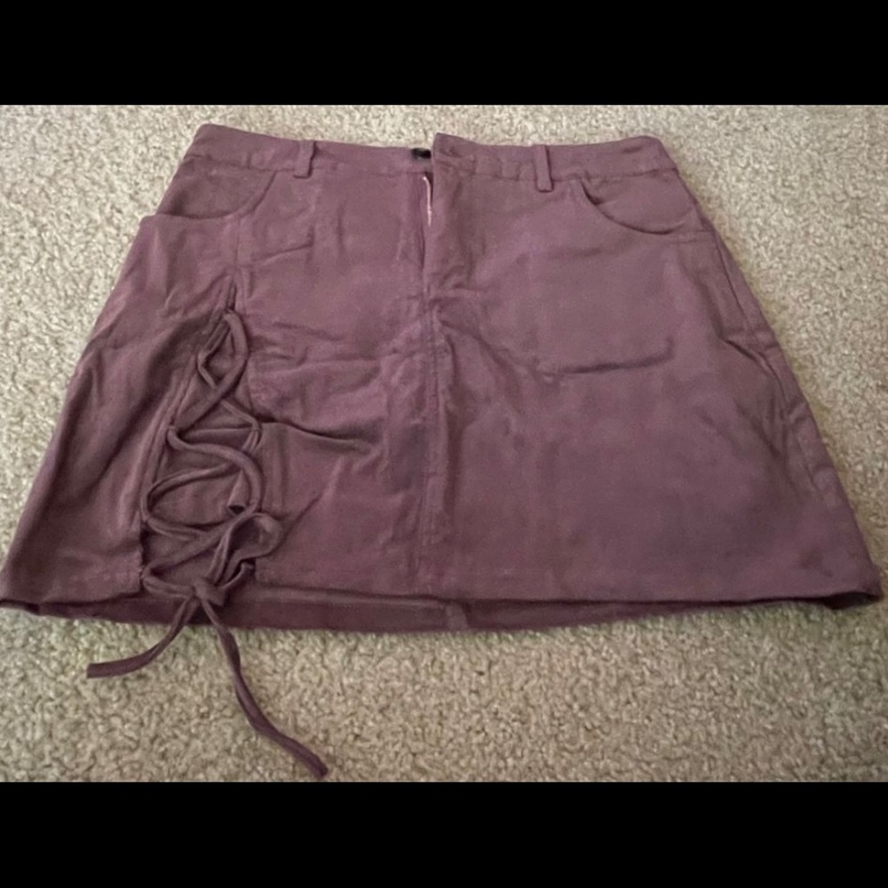 Burgundy lace cargo